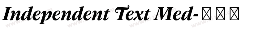 Independent Text Med字体转换
